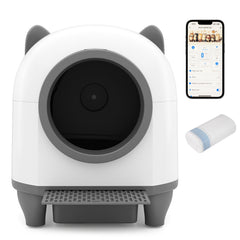 Self-Cleaning Litter Box for Multi-Cat & Senior Cats Home Cat Furniture