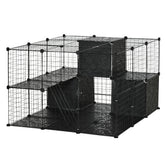 56 Panels Pet Playpen Small Animal Cage for Rabbit Small Animal Habitat