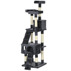 68-inch Multi-Level Cat Scratching Tree Kitty Activity Center Post Tower Condo