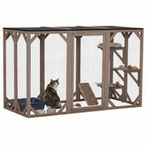 71"L Catio Outdoor Cat Enclosure, Indoor Cat Cage, Pet House, Small Animal