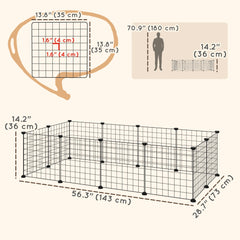 Pet Playpen, DIY Cage House for Small Animals, Guinea Pigs, Hedgehogs Small - view 2