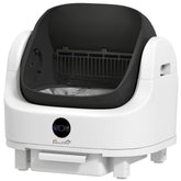 Open-Top Self Cleaning Cat Litter Box, Automatic Cat Litter Box with Integrated