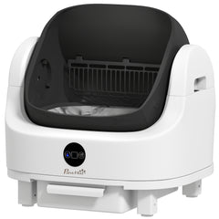 Open-Top Self Cleaning Cat Litter Box, Automatic Cat Litter Box with Integrated