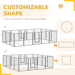 16 Panel 39" Height Heavy Duty Dog Playpen for Small Medium Large Dogs - view 4