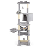 69 Inch Multi-level Cat Tree with Top Perch and Cozy Condo