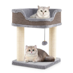 Small Cat Tree for Indoor Cats Kitty Tower with Comfy Plush Perch Sisal - view 3
