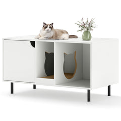 40 Inch Cat Litter Box Enclosure for 2 Cats Hidden Cat Washroom Cat House