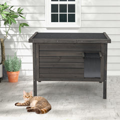 Outdoor Insulated Cat House with All-Round Foam Insulated for Winter - view 2