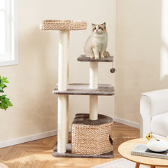 4 Layer Cat Tower with Scratching Posts Condo and Washable Cushions Cat Tree - view 3