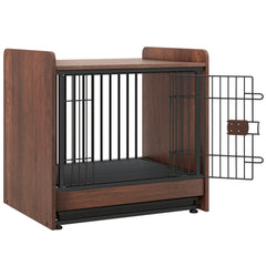 Dog Crate Indoor Dog Cage with Removable Tray and Lockable Door Dog Kennel