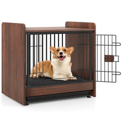 Dog Crate Indoor Dog Cage with Removable Tray and Lockable Door Dog Kennel - view 4
