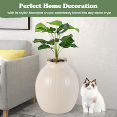 Smart Plant Cat Litter Box with Electronic Odor Removal & Sterilization Cat - view 3