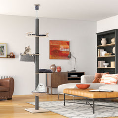 Floor to Ceiling Cat Tree with 93 Inch-107 Inch Adjustable Height - view 3