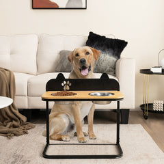 Dog Bowl Stand with 2 Stainless Steel Food Water Bowls - view 2