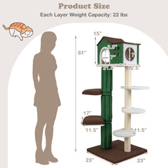 Multi-level Cat Tree with Condo and Anti-tipping Device - view 4