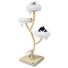 70 Inch Tall Cat Tree 4-Layer Cat Tower with 3 Perches and Dangling Balls - view 4