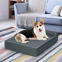 Orthopedic Dog Bed with Headrest and Removable Washable Cover - view 3