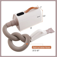 Dog Cat Hair Blower with Negative Ion Function and Adjustable Temperature Pet - view 4