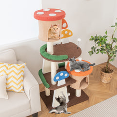 4-In-1 Cat Tree with 2 Condos and Platforms for Indoors - view 3