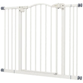 Extra Tall Dog Gate with Door, Pressure Fit, Auto Close, Double Locking