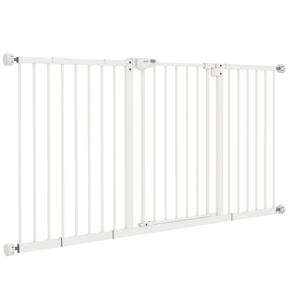 30 Inch Tall Pet Gate with Door Dog Gate and Barrier Indoor for Stairs