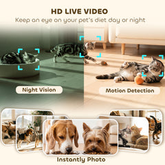 Automatic Cat Feeder for 2 Cats with HD Camera2.4G & 5G WiFi Pet Food Dispenser - view 4