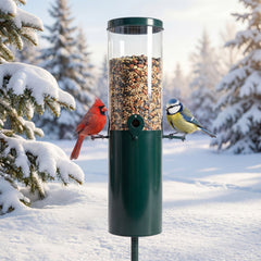 10 LBS Large Capacity Squirrel Proof Bird Feeder with Pole Mount and Baffle - view 3