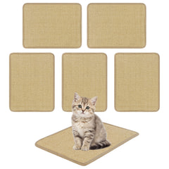 12 Pieces Cat Scratcher Mat Set 16 x 12 Inch Natural Sisal Pads Cat Tree - view 4
