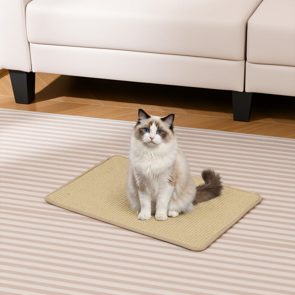 12 Pieces Cat Scratcher Mat Set 24 x 16 Inch Natural Sisal Pads Cat Tree - view 2