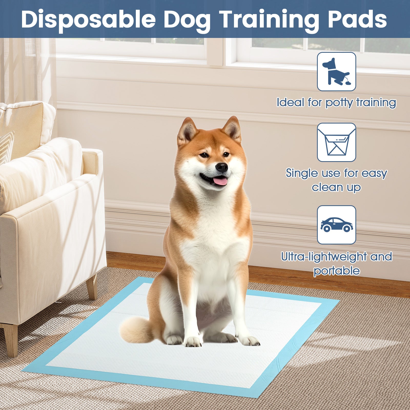 150 pieces 30 x 30 Inch Pet Wee Pee Piddle Pad Pet Supplies - view 7