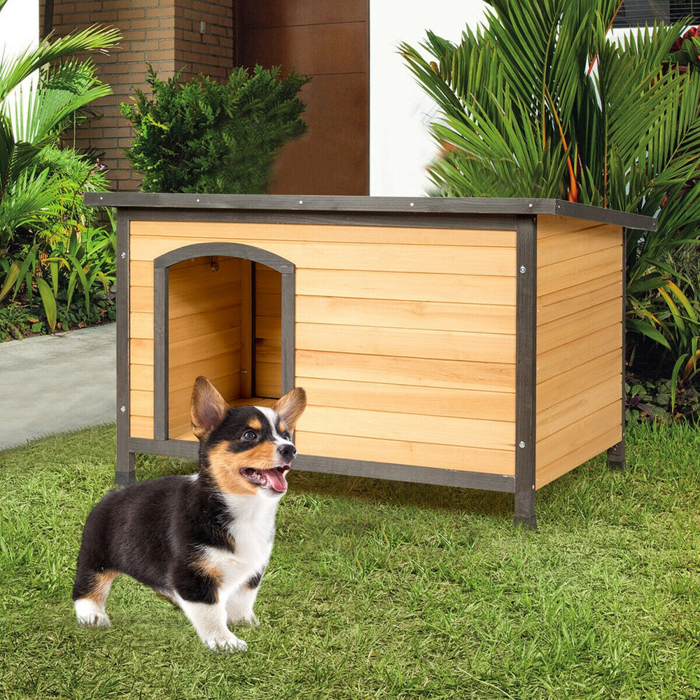 Wood Extreme Weather Resistant Pet Log Cabin Dog Kennel - view 2