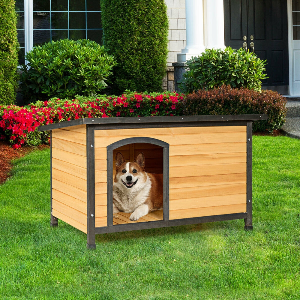 Wood Extreme Weather Resistant Pet Log Cabin Dog Kennel - view 7