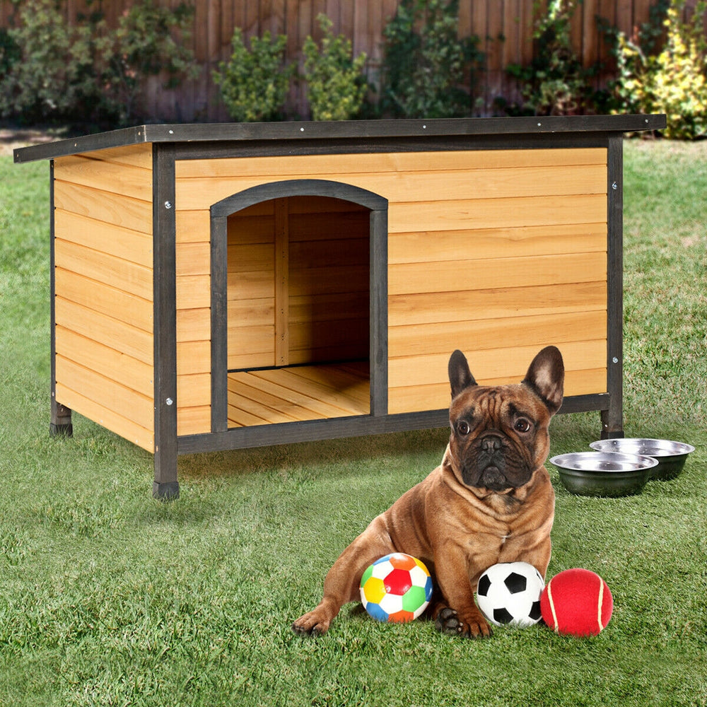 Wood Extreme Weather Resistant Pet Log Cabin Dog Kennel - view 6