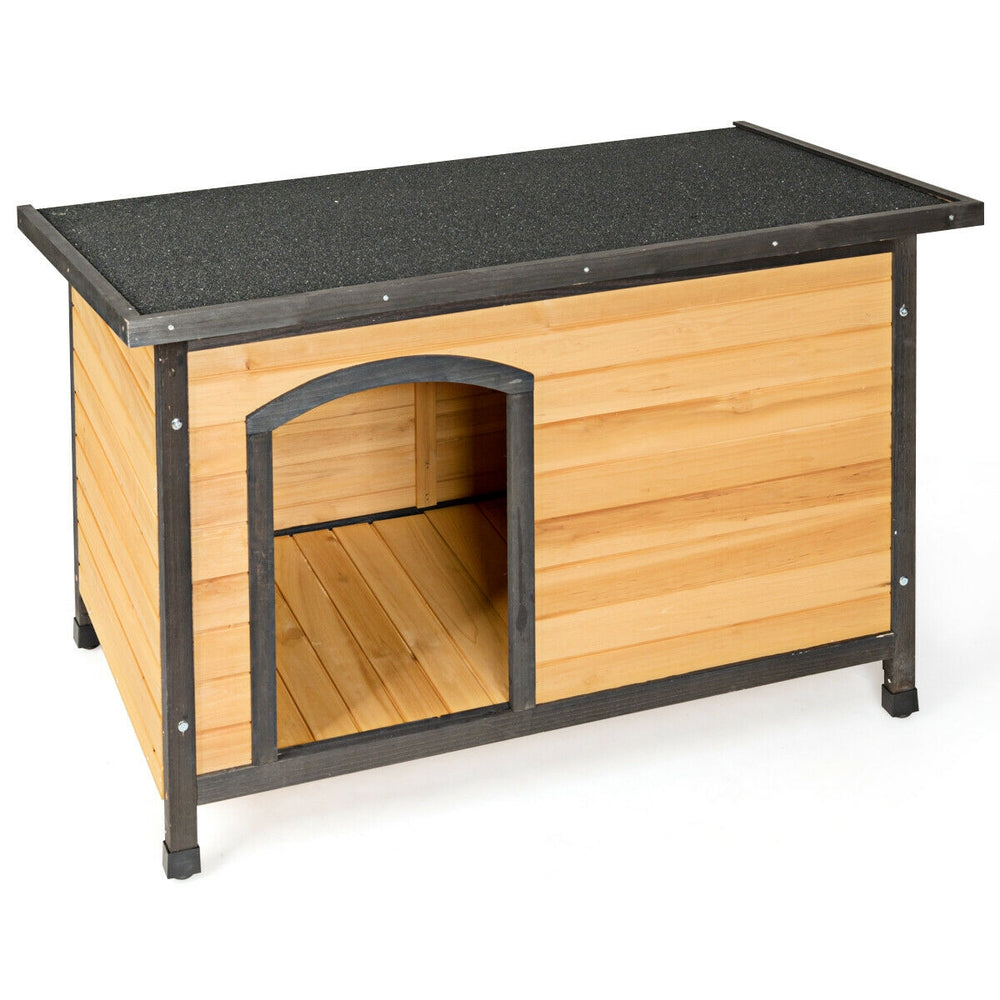 Wood Extreme Weather Resistant Pet Log Cabin Dog Kennel - view 8