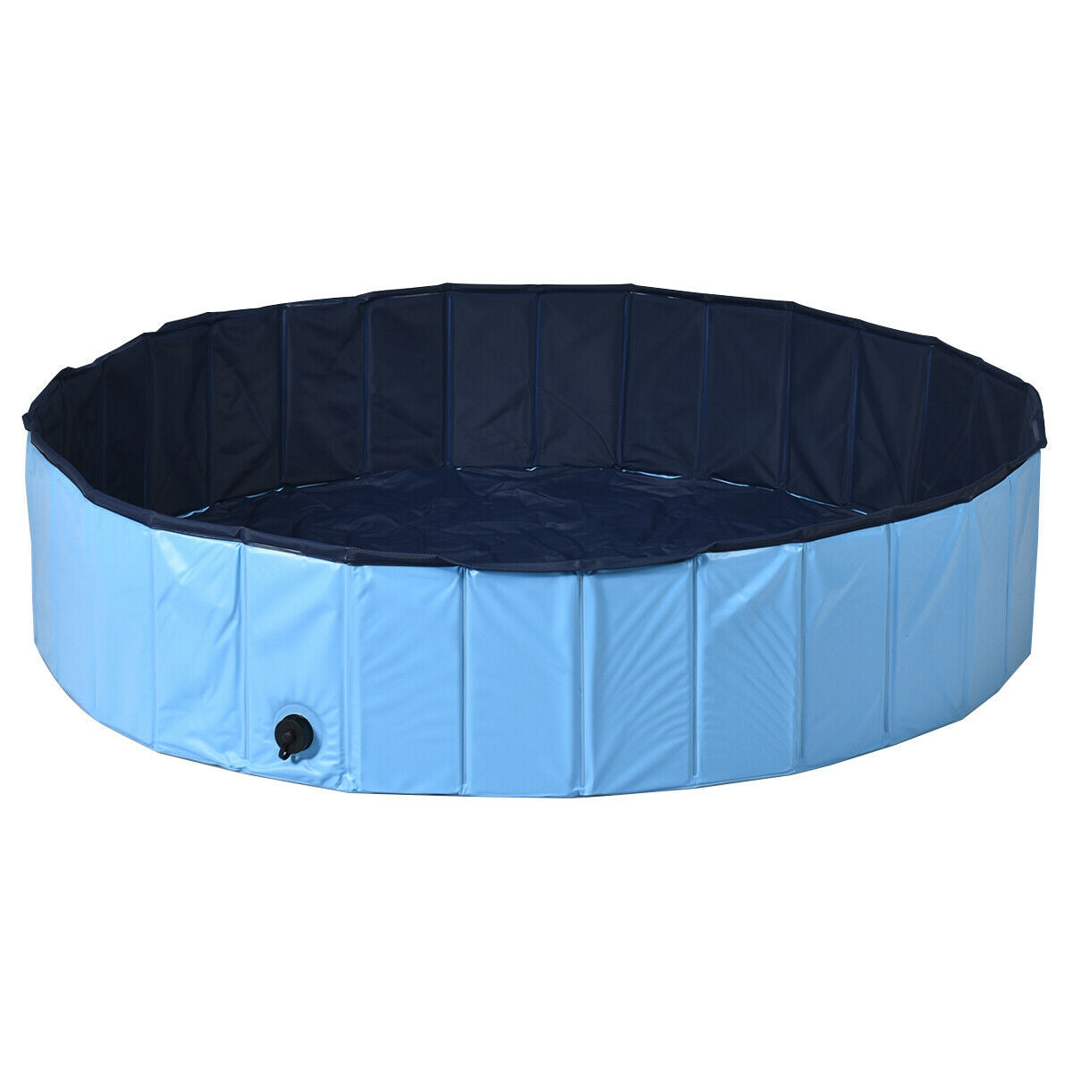 63 Inch Foldable Leakproof Dog Pet Pool Bathing Tub Kiddie Pool for Dogs Cats