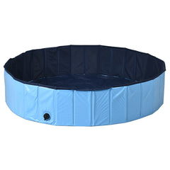 63 Inch Foldable Leakproof Dog Pet Pool Bathing Tub Kiddie Pool for Dogs Cats
