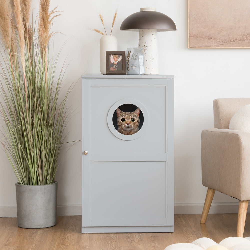 2-tier Litter Hidden Cat House With Anti-toppling Device - view 2