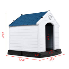 Indoor/Outdoor Waterproof Plastic Dog House Pet Puppy Shelter Dog Kennel - view 4