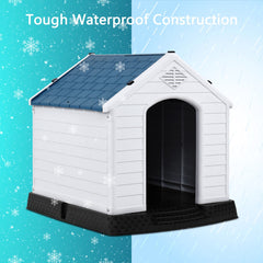 Indoor/Outdoor Waterproof Plastic Dog House Pet Puppy Shelter Dog Kennel - view 3