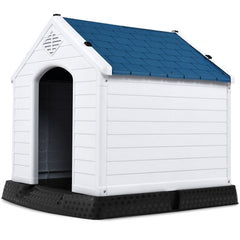 Indoor/Outdoor Waterproof Plastic Dog House Pet Puppy Shelter Dog Kennel