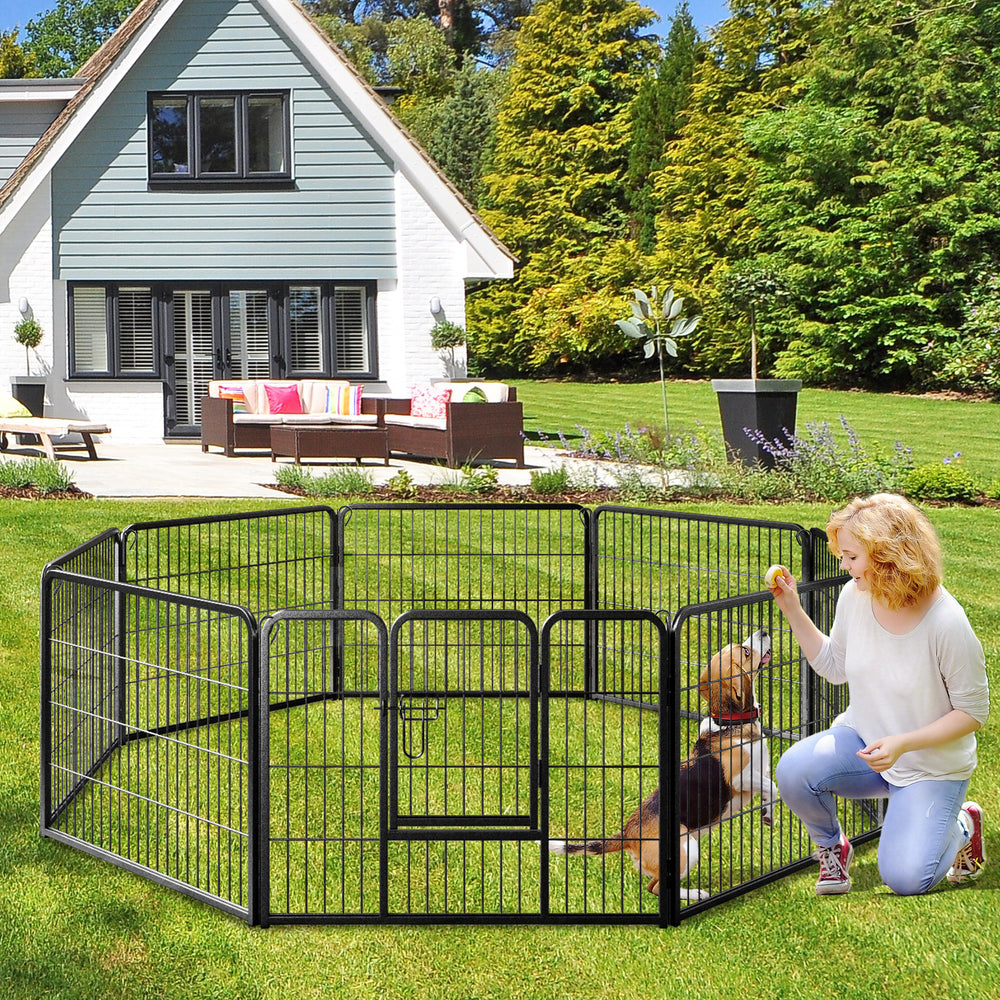8 Panel 24 Inch Height Pet Fence Indoor Outdoor-24 inch Pet Gate - view 6