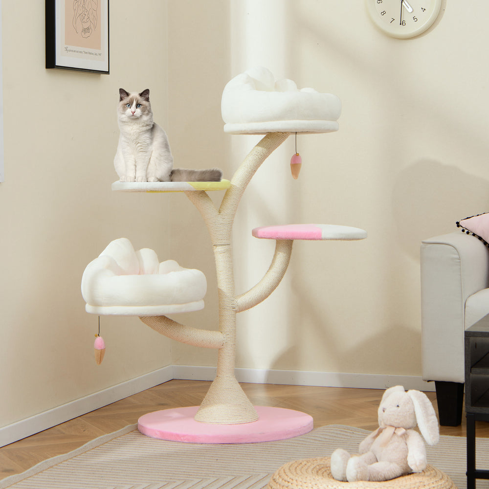 Multi-Layer Cat Tree Cat Tower with 2 Cat Perches 2 Platforms - view 2