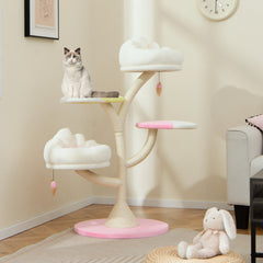 Multi-Layer Cat Tree Cat Tower with 2 Cat Perches 2 Platforms - view 2