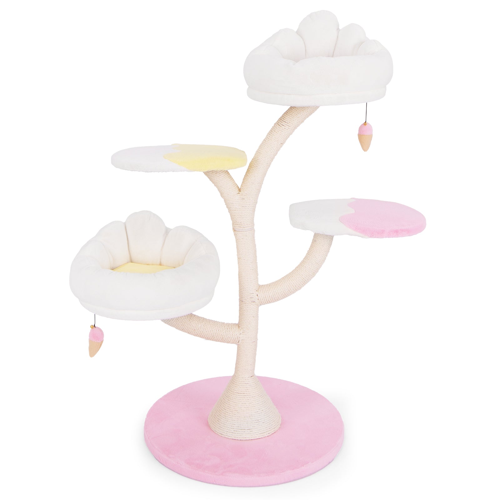Multi-Layer Cat Tree Cat Tower with 2 Cat Perches 2 Platforms