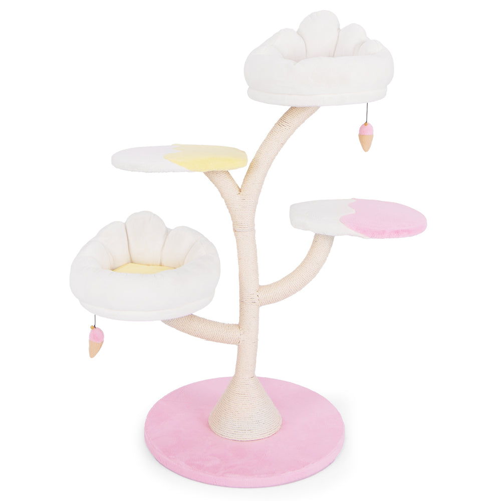 Multi-Layer Cat Tree Cat Tower with 2 Cat Perches 2 Platforms