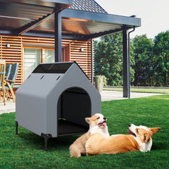 Large/Middle/Small Outdoor Elevated Pet House with Ventilated Windows Pet - view 3