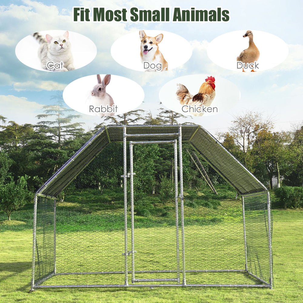 9.5 x 6.5 Feet Large Walk In Chicken Run Cage Chicken Coop - view 3