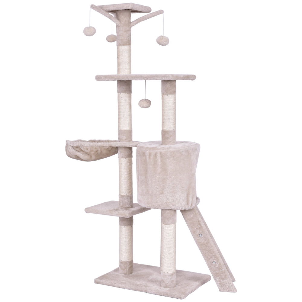 56 Inch Condo Scratching Posts Ladder Cat Play Tree - view 8