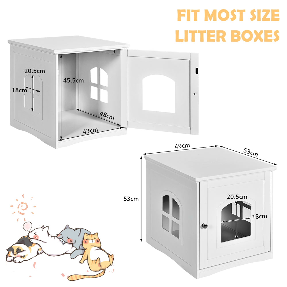 Side Table Nightstand Decorative Cat House - view 5