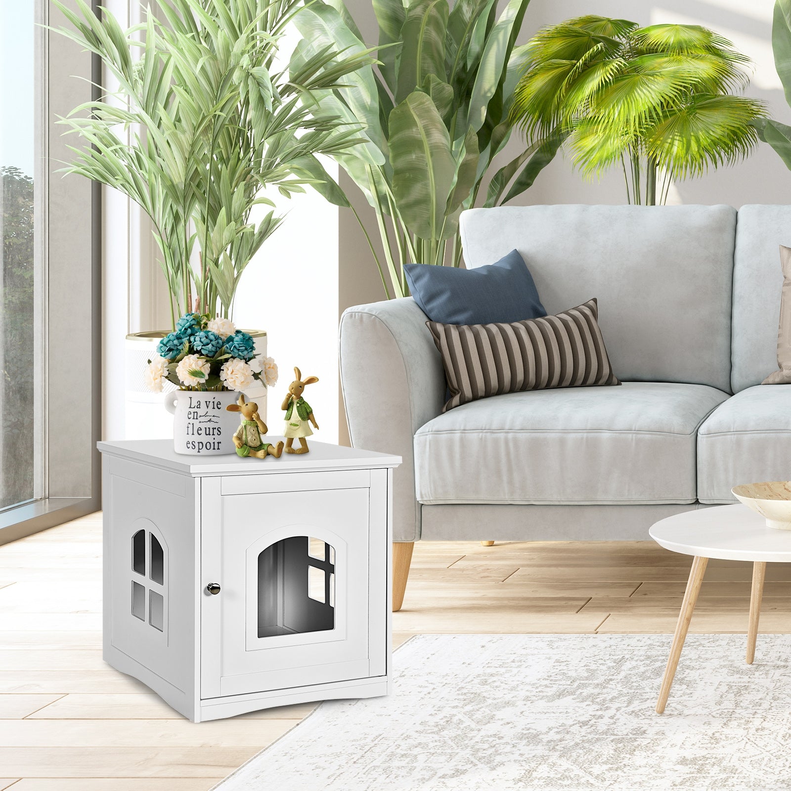 Side Table Nightstand Decorative Cat House - view 7